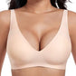 🎅🥳2026 HOT SALE 60% OFF💕 Jelly Wireless Womens Comfortable Wireless Bras Push Up Bralettes Seamless Tshirts Bras Deep V Everyday Bras