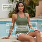 🏖️LAST DAY SALE 49% OFF with FREE GIFT🎁🔥Aqua Eve Modest Swim Set🩱Full-Coverage Tankini + Boyshorts with Pockets | Sun-Safe UPF 50+ ☀️🛡️ | Perfect for Beach Days 🌊🇬🇧