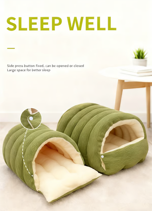 🔥Cat Beds for Indoor Cats,Cat Cave Bed Cat Tent with Removable Cushion, Warm Cave Nest Sleeping Bed Puppy House for Cats Small Dogs