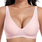 🎅🥳2026 HOT SALE 60% OFF💕 Jelly Wireless Womens Comfortable Wireless Bras Push Up Bralettes Seamless Tshirts Bras Deep V Everyday Bras