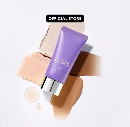 ✨LIMITED SALE BUY 1 GET 1 FREE!!✨Perfect Cover Serum BB Cream | Anti-Aging Tinted Moisturizer with Bifida & Superfoods | Glass Skin Foundation