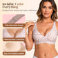 🎅🥳2026 HOT SALE 60% OFF💕 Jelly Wireless Womens Comfortable Wireless Bras Push Up Bralettes Seamless Tshirts Bras Deep V Everyday Bras