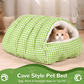 🔥Cat Beds for Indoor Cats,Cat Cave Bed Cat Tent with Removable Cushion, Warm Cave Nest Sleeping Bed Puppy House for Cats Small Dogs