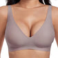 🎅🥳2026 HOT SALE 60% OFF💕 Jelly Wireless Womens Comfortable Wireless Bras Push Up Bralettes Seamless Tshirts Bras Deep V Everyday Bras