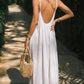 💃LAST DAY SAEL 50% OFF!!✨Women's Solid Color Backless Cami Dress💕