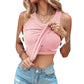💖LAST DAY SPECIAL PRICE: ￡8.99!!💖Ribbed Stretchy Tank Top with Shelf Bra