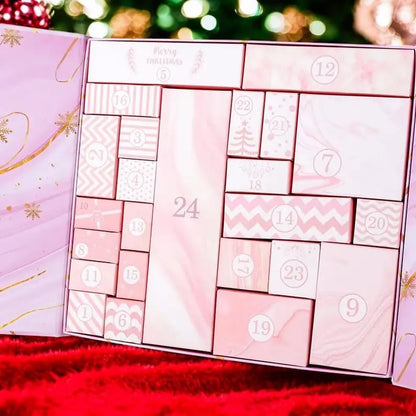🎅Christmas Gift idea 50%OFF🎁24 Days of Surprises — Pink Marble Advent Calendar 2025