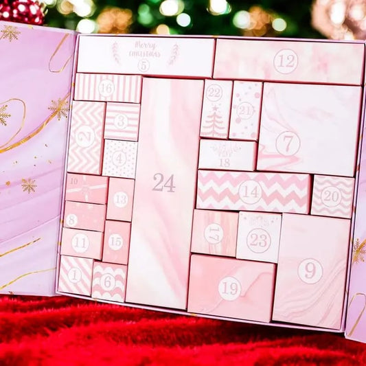 🎅Christmas Gift idea 50%OFF🎁24 Days of Surprises — Pink Marble Advent Calendar 2025