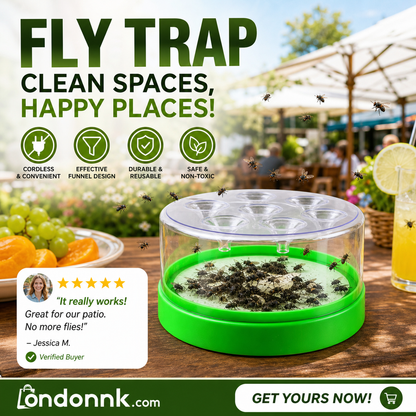 🏆Flash Sale⚡50K+ SOLD! Almost Gone-💥🔌✅ Reusable fly trap—no electricity, no poison! 🏠 Safe to use in the kitchen and around children and pets.
