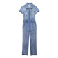 Skinny Bootcut Denim Jumpsuit
