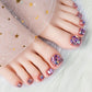 🔥Hot Sale 50% OFF 🔥Delicate Glitter False Toe Nails Kit