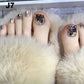 🔥Hot Sale 50% OFF 🔥Delicate Glitter False Toe Nails Kit