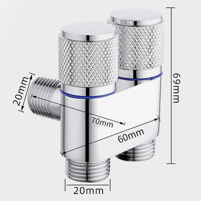 1/2" Double Switch Outlet Angle Valve-6