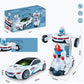 🎁Best Gift For Kid🥳Electric Universal Deformation Police Toy Car