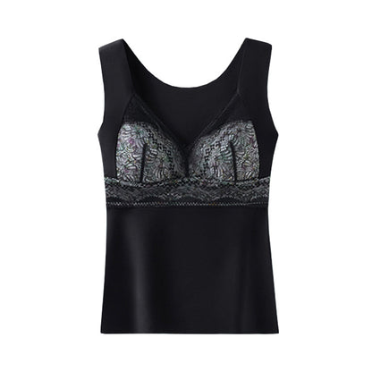 🎁Last Day 49% Off🔥2-in-1 Built-in Bra Lace Thermal Underwear