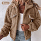 🎁Last Day 49% Off🔥Turn-down Collar Buttoned Teddy Jacket💥Buy 2 Free Shipping