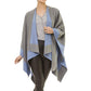 🎁Last Day Promotion 49% Off🔥Women's Elegant Color Block Poncho Wrap for Fall & Winter