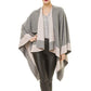 🎁Last Day Promotion 49% Off🔥Women's Elegant Color Block Poncho Wrap for Fall & Winter