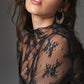 🔥Black Friday Promotion 49%OFF🔥Women's Floral Sheer Lace Layering Top with Thumb Hole