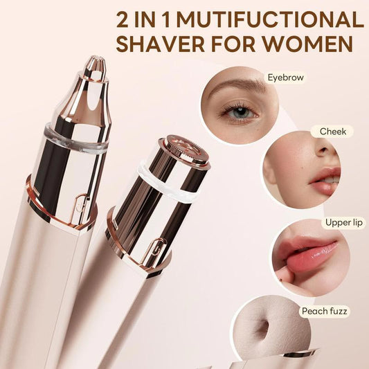 💖HOT SALES 49% OFF💖2 In 1 Facial Hair Remover & Eyebrow Trimmer