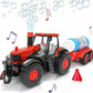 🎅CHRISTMAS SALE 50% OFF!!🎁Bubble Tractor with Bubble Trailer - Realistic Kids Toy with Light and Sound🚜🫧