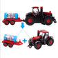 🎅CHRISTMAS SALE 50% OFF!!🎁Bubble Tractor with Bubble Trailer - Realistic Kids Toy with Light and Sound🚜🫧